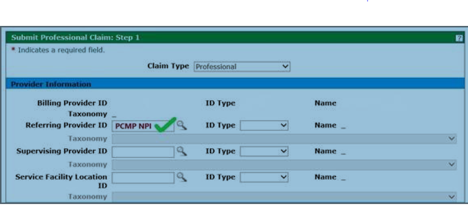 Submit Professional Claim Guide